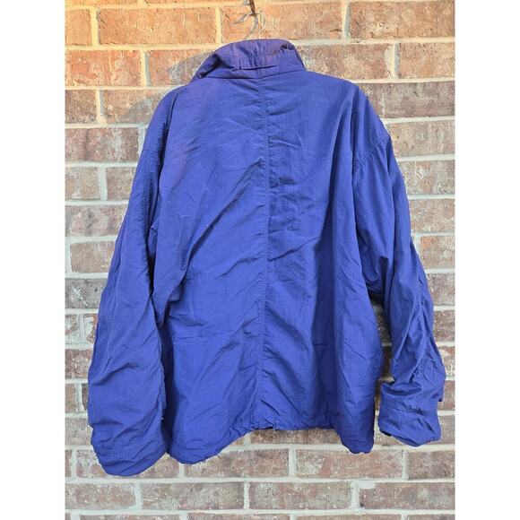 Vintage Patagonia Large Bomber Fleece Lined Jacket Made In USA Purple Zip Up Men - Picture 2 of 6